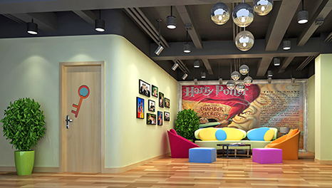 美好氛圍-廣州海珠區(qū)學(xué)樂培訓(xùn)學(xué)校裝修設(shè)計