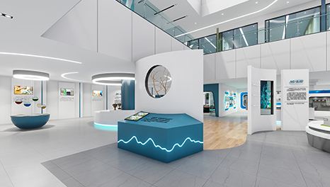 天藍(lán)水清-阿格瑞公司內(nèi)部展廳設(shè)計方案