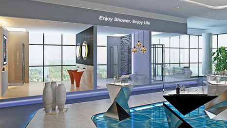 遇見海浪-佛山海洋衛(wèi)浴展廳裝修設(shè)計對比圖