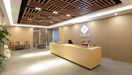 典雅大方-新聯(lián)盟投資公司辦公室裝修實景