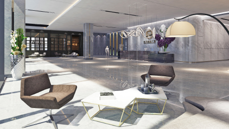 企業(yè)氣勢(shì)-廣東通力投資總部辦公大樓裝修設(shè)計(jì)