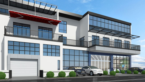 通透自然-得翔科技廣州獨棟辦公樓裝修