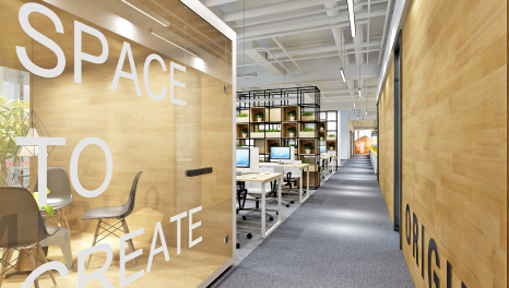 時尚派對-稻草人皮具辦公室裝飾設計