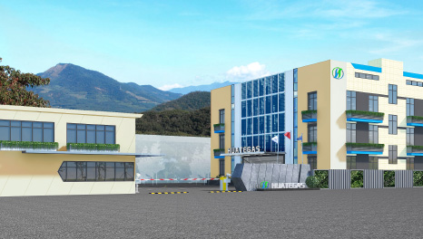 藍色貫穿-華特氣體佛山辦公樓裝修設(shè)計