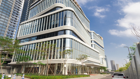 陽光繞指-華美國際集團廣州展廳裝修實景圖